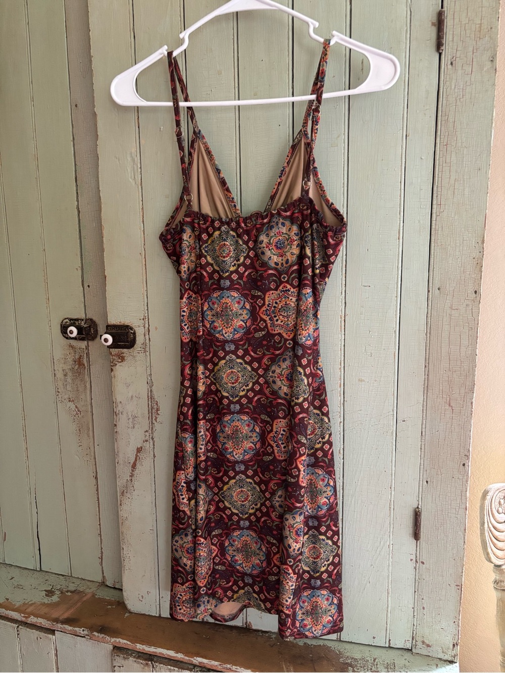 Cider Mini Dress in Brown Medallion Print - Picture 4 of 4